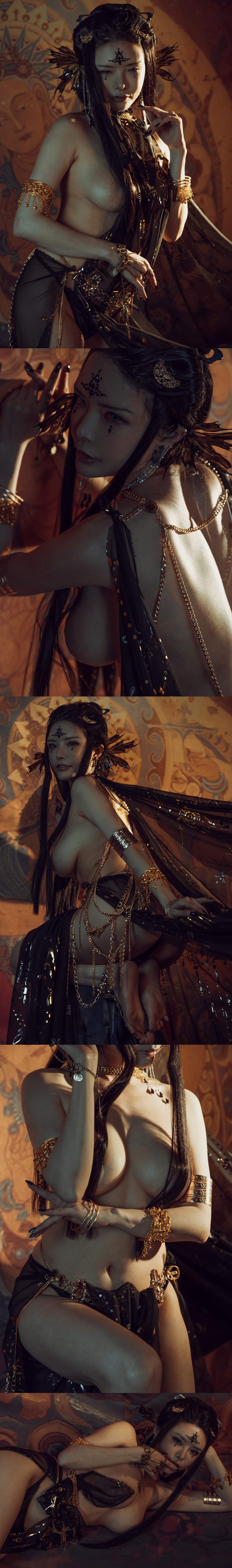 图片[1]-秋和柯基(夏小秋秋秋) – 黑敦煌 [43P-412MB]-集乐社