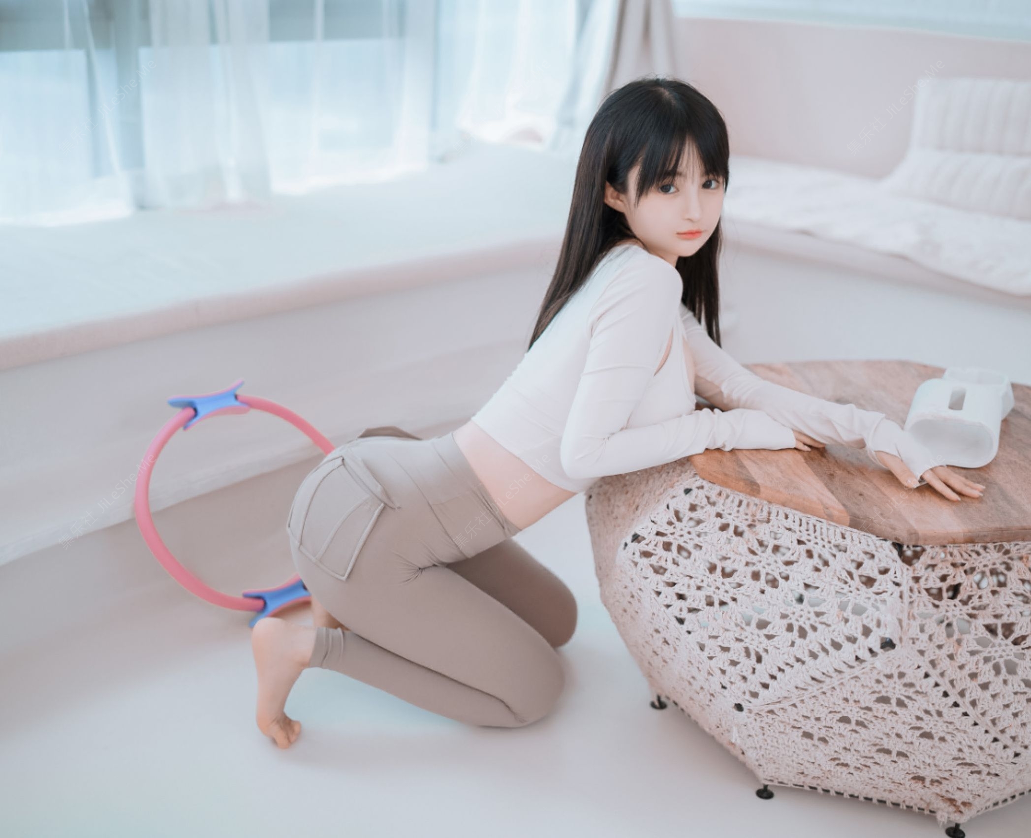 图片[2]-ஐ高颜值写真ஐ桜井宁宁瑜伽少女套尺度再突破露出大阴唇-集乐社