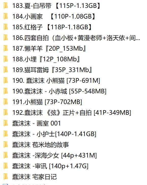 图片[2]-【无水印】蠢沫沫合集1-197套 【113GB】-集乐社