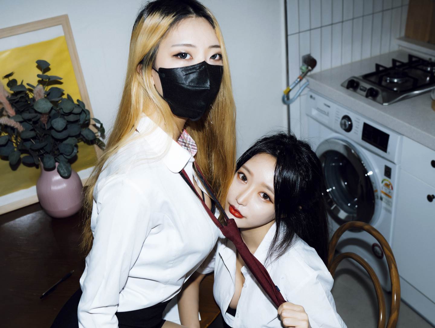 图片[6]-【韩国美女模特 jucy】极品反差女神 双女大尺度写真 69互舔-集乐社