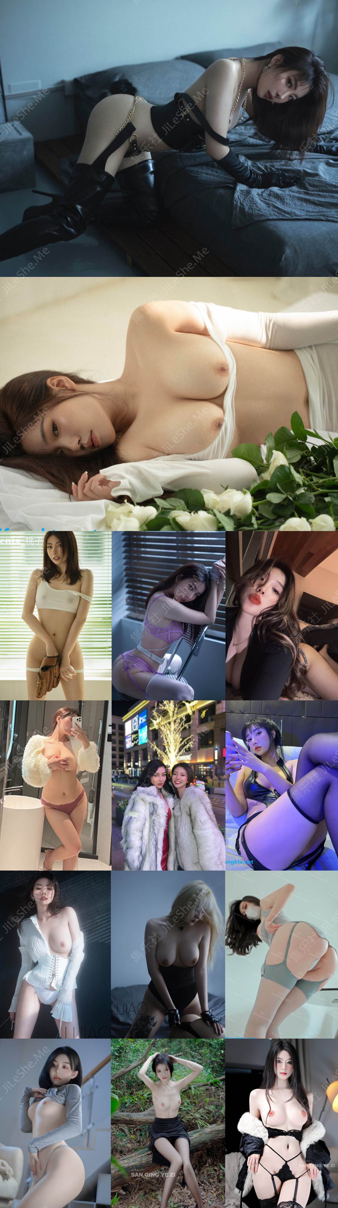 图片[1]-顶级摄影湿-LIJIAO 于大师等大神 高超的摄影技术和床上技术，征服了众多高级模特儿，拍完超大尺度照片，再来两炮喂饱满足她们-集乐社