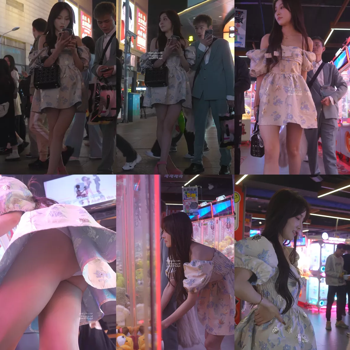 图片[1]-253(BC-SSS-030)极品！长腿美女露肩礼服..弯腰夹娃娃绝佳角度-集乐社