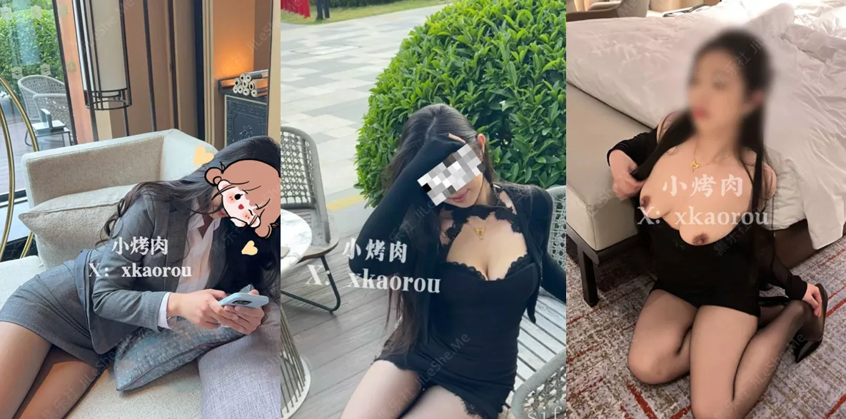 图片[1]-极品骚货强推【小烤肉与烤肉爸爸】两男一女3P轮流爆操 爽上天啦！口爆吞精，丰满肉感 制服OL黑丝美腿翘臀-集乐社