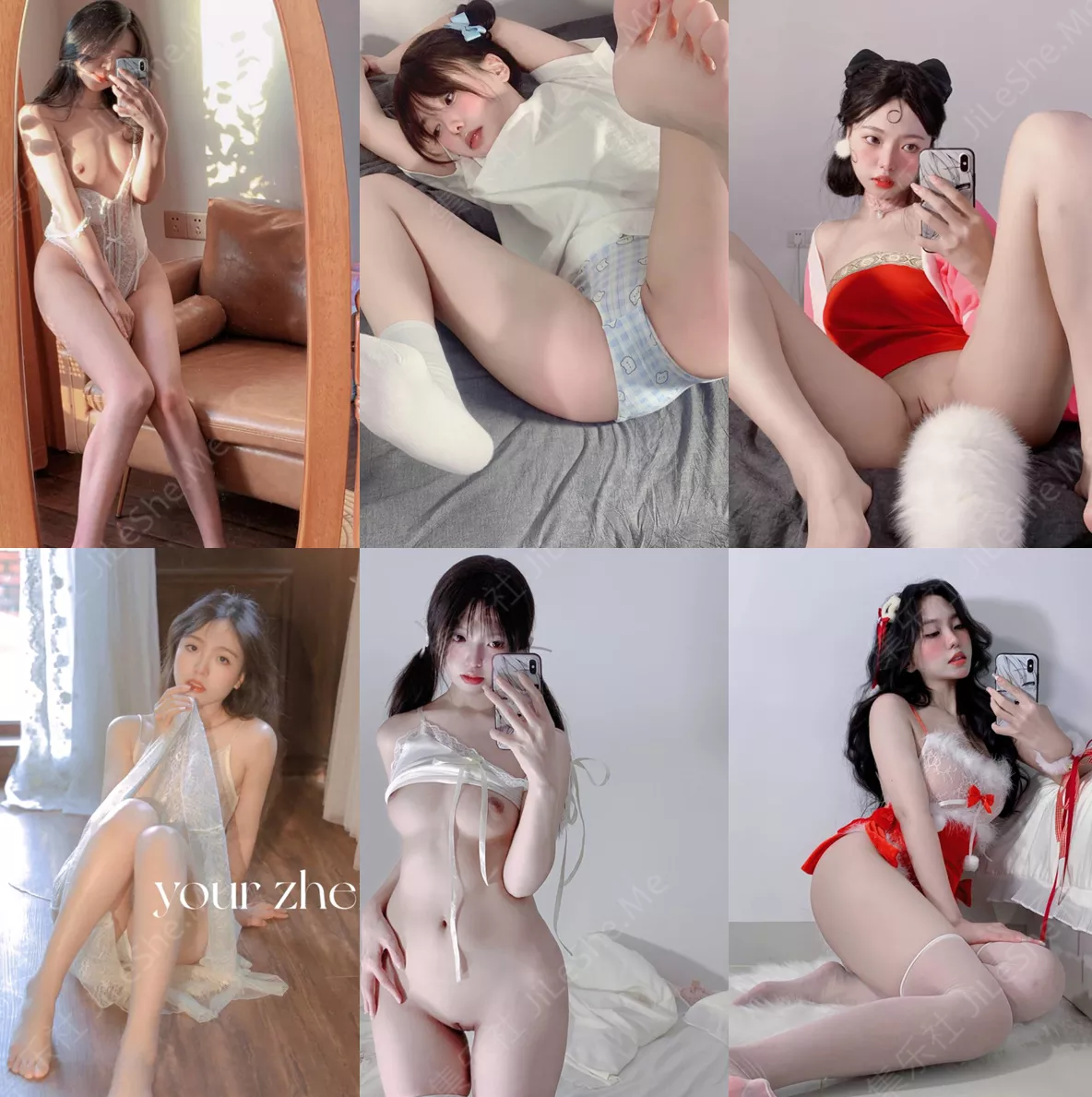 图片[4]-最新流出！青春无敌！新晋级推特可盐可甜极品美少女福利姬【真真U】私拍视图集，各种露脸露三点自摸展示-集乐社