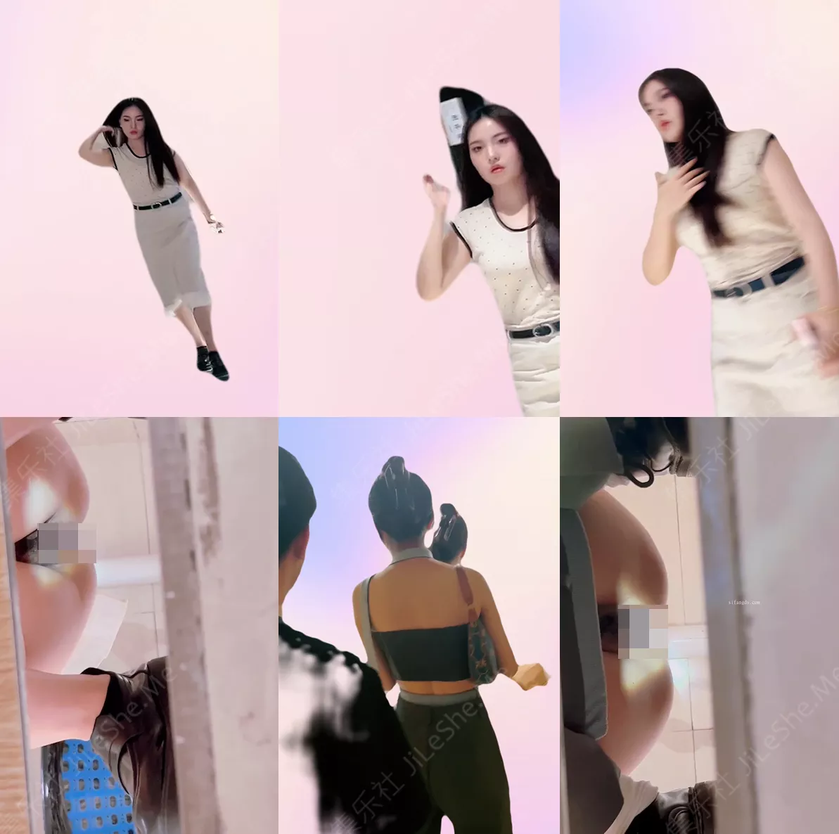 图片[2]-大神潜入办公楼女厕小手电补光偷拍几位极品美女同事的私密花园-集乐社