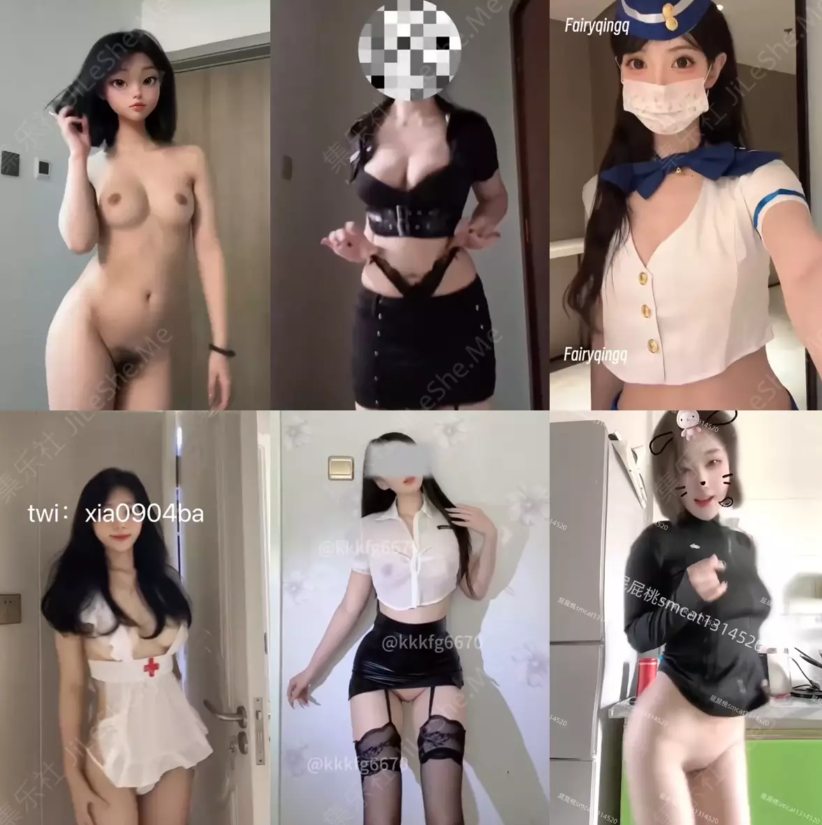 图片[3]-【抖音风】最全抖音风裸舞 变装 反差超大合集 美女云集 285V-集乐社