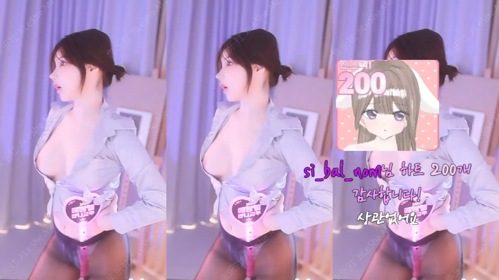 图片[1]-⭐韩国BJ超美尤物【nyangnyang1004】极品大奶 抖奶裸舞 9#-集乐社