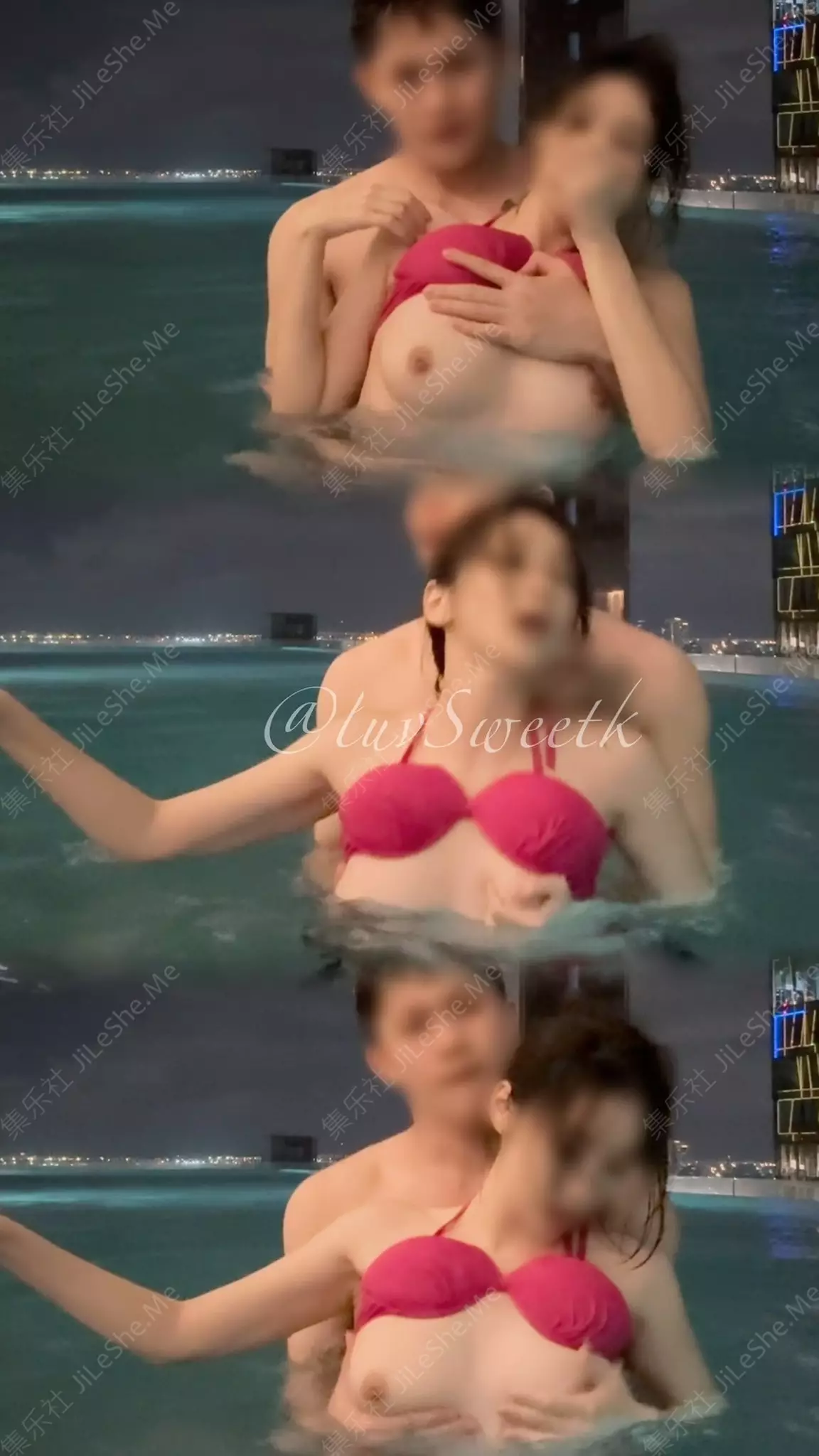 图片[1]-极品尤物御姐『sweetkk』享受扯头发被暴力后入 还是忍不住翘起屁股迎合肉棒大力抽插 不知道会不会被外面人看到-集乐社