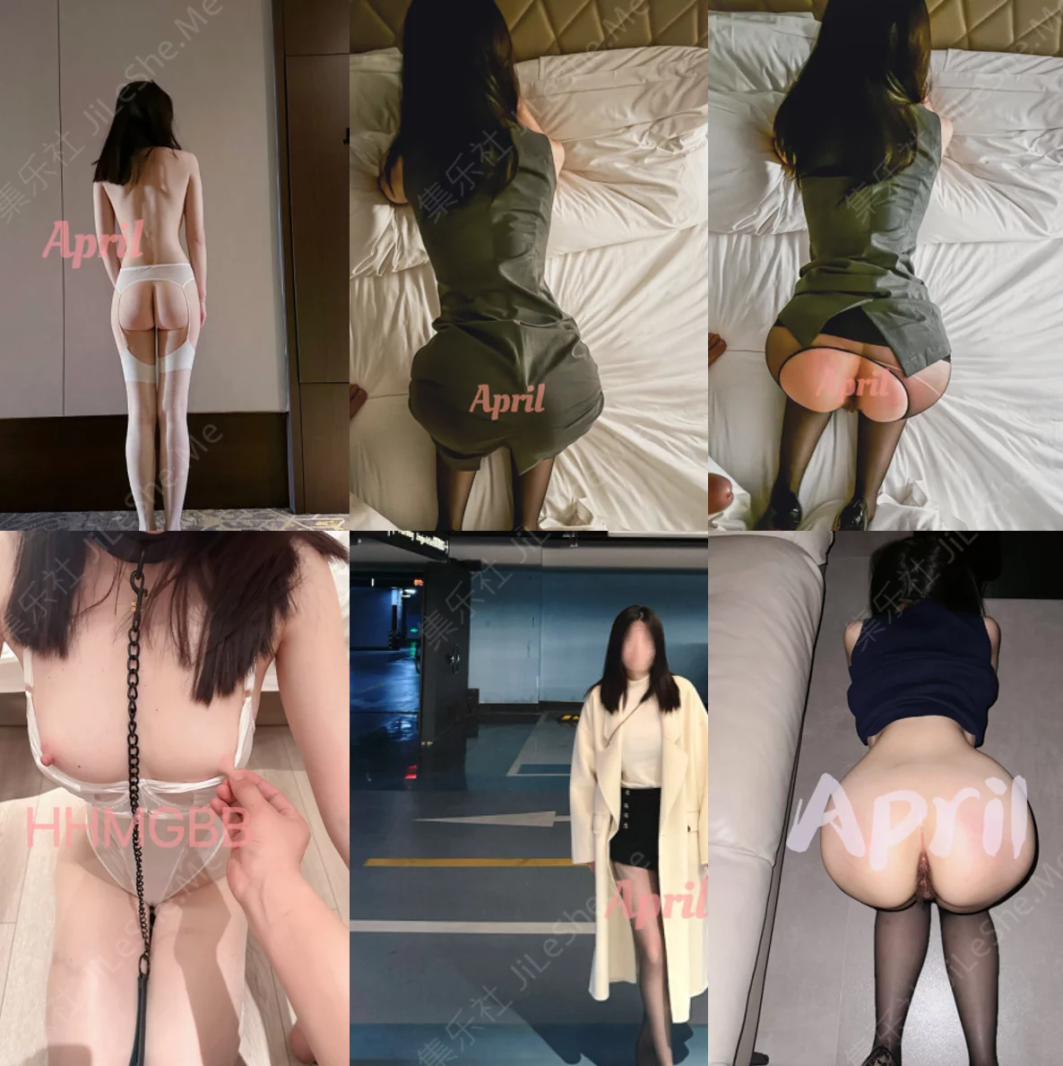 图片[7]-2025年7月最新，推特上海小模特，【April】，大长腿对着镜子后入被操的奶子乱颤，酒店打开门操逼-集乐社